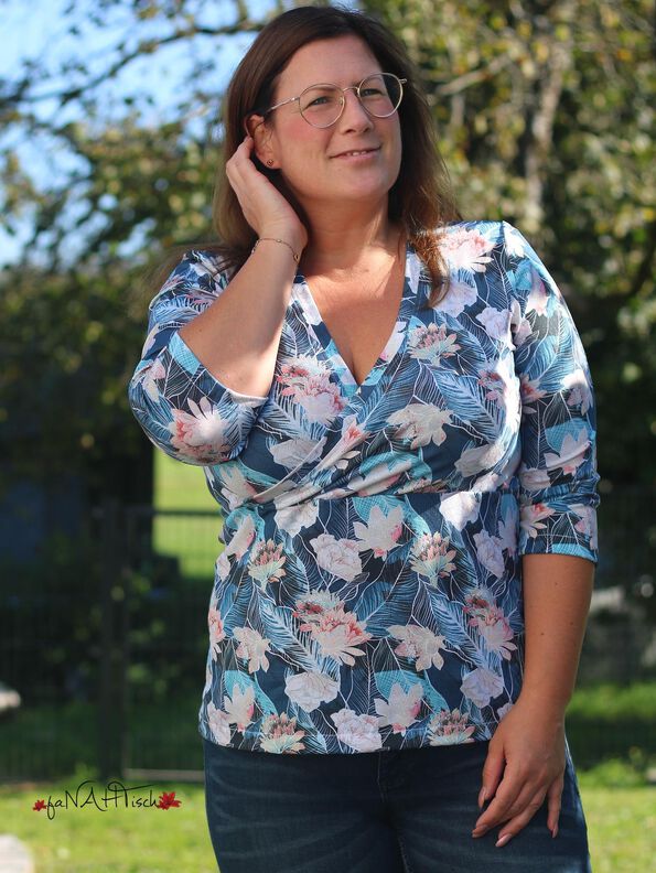 Wickelshirt EDLING Gr, 34-54 Ebook Schnittmuster image number 7