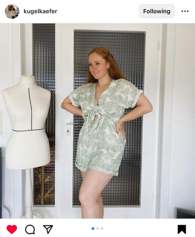 Kurzer Front Tie Jumpsuit image number 10