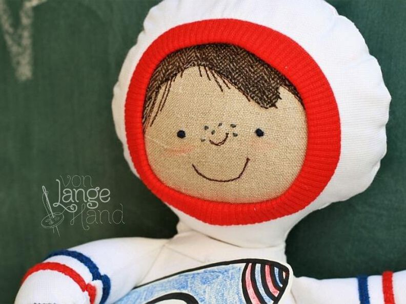 Astronaut Schmusepüppchen – Nähanleitung mit Schnittmuster image number 5