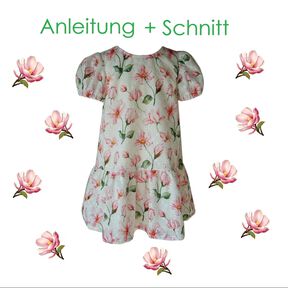Schnitt und Anleitung Batistkleid gefüttert Gr. 74-128