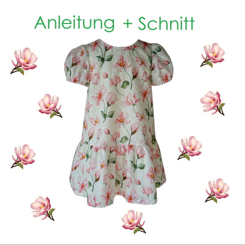 Schnitt und Anleitung Batistkleid gefüttert Gr. 74-128 image number 1
