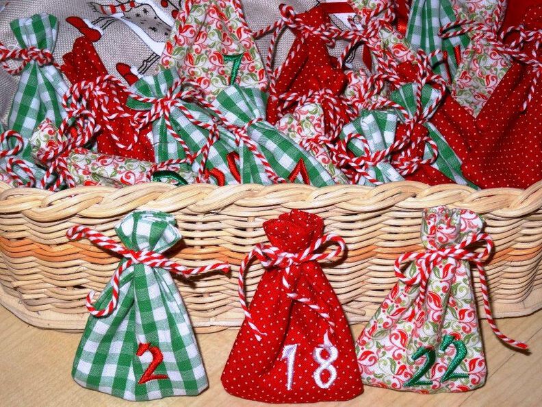 Adventskalender Beutelchen ITH Stickdatei Beutel image number 8
