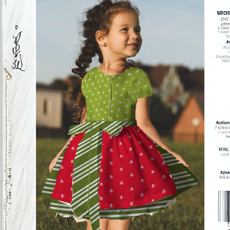 Schnittmuster Kinderdirndl Heidi Gr. 80 -140 Beamerdatei image number 5