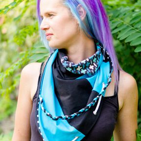 Patchwork-Schal Jannika für Mama und Kind