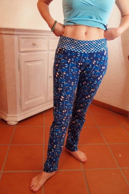 Damen Hose Jogginghose Leggings aus 1 Teil RAS ♥ Gr. 34-50 image number 2