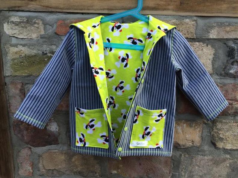 Jacke mit Beleg oder Wendejacke "Henriette", Gr. 62 - 104 image number 3