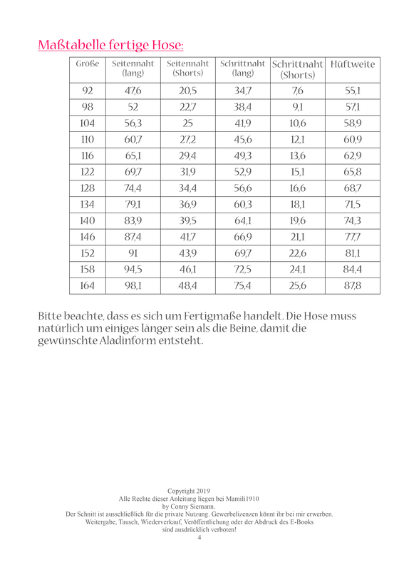 E-Book Hose Girly Hjördis Gr. 92-164 image number 3