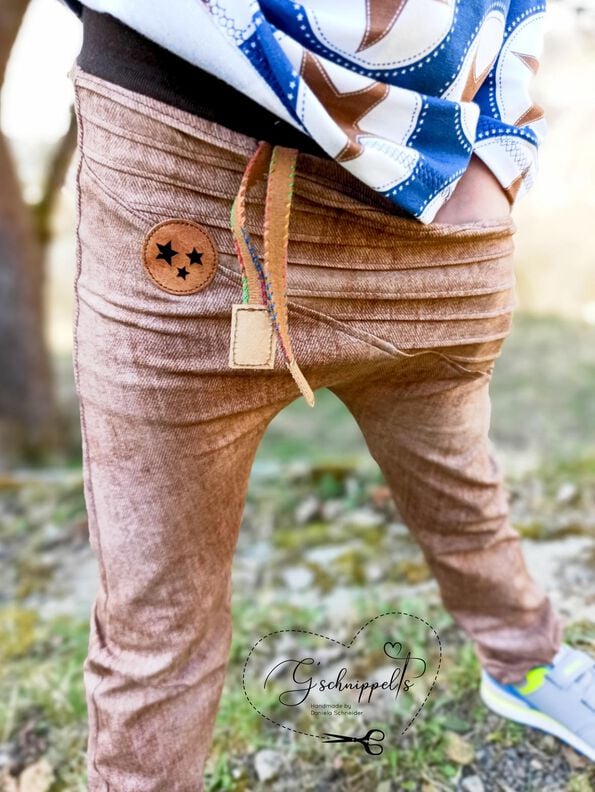 BEAMER + A0 lovely legs Hose Leggings Biesen Rüschen 50-140 image number 3
