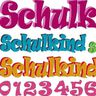 Schulkind in 3D Optik und Zahlen Stickdatei thumbnail number 1