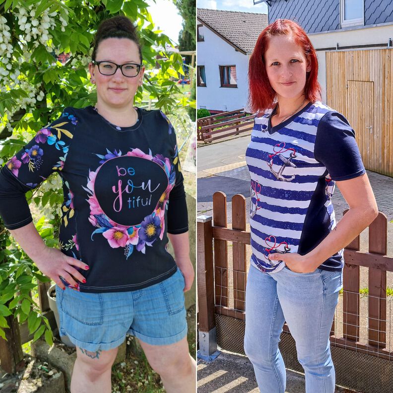 Damen Shirt mit Teilung KEREN ♥ Gr. XS-XXL image number 4