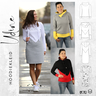 Hoodiekleid UDINE Gr.32-56 Ebook Schnittmuster thumbnail number 1