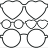 Stickdatei Sonnenbrille Stoffapplikation Kuscheltiere Kissen thumbnail number 5
