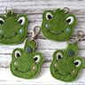 Stickdatei Frosch Anhänger Schlüsselanhänger thumbnail number 1