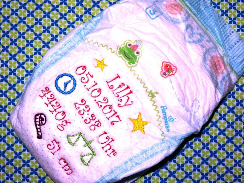 Stickdatei zur Geburt ♥ Baby 18 Dateien image number 4