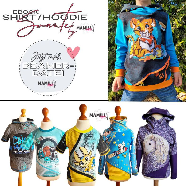 Hoodie/Shirt Swante Junior Gr. 122-164 inkl. Beamerdatei image number 1