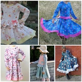 # 259 - Drehkleid Raglan Queen Gr. 86 - 164 