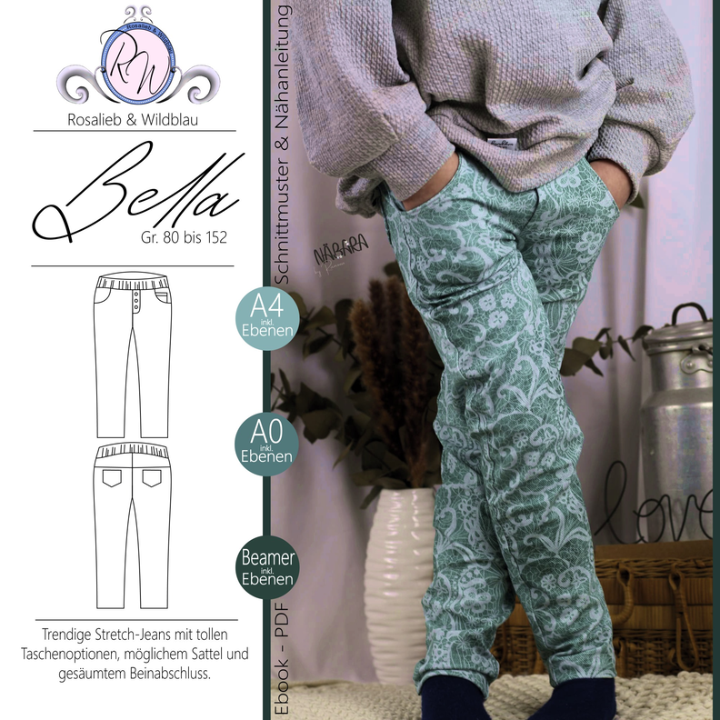 Stretch-Jeans Bella Gr. 80 bis 152 image number 1