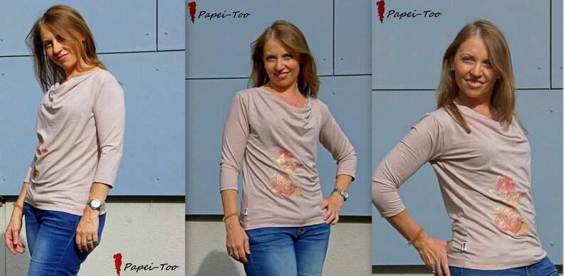 Ebook Wasserfallshirt CLARE Gr. XS-XXL image number 4