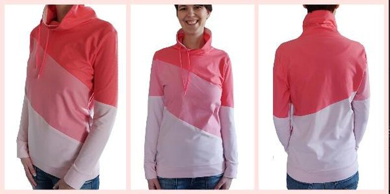 Pullover mit Schalkragen "Maren", Schnittmuster Gr. 158 - 46 image number 2