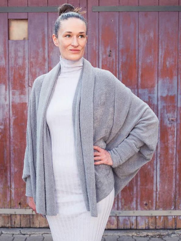 Cocon Strickjacke (32-56) MACAPA Damen Schnittmuster Jacke image number 7