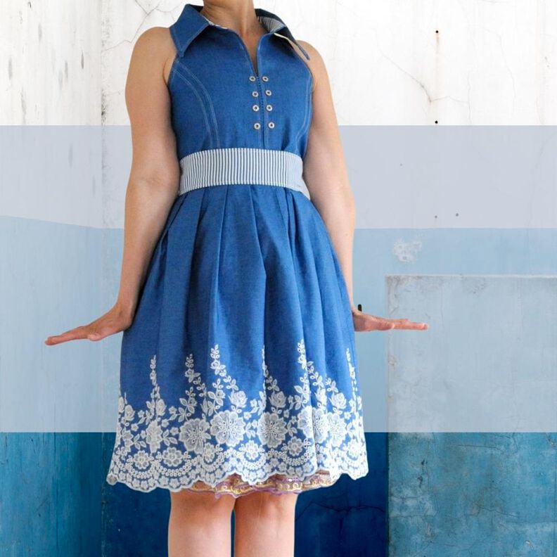 Kleid Lilou Gr. 34-46 Nähanleitung + Schnitt image number 1