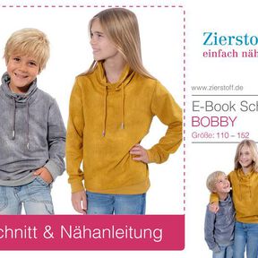 Sweatshirt "BOBBY" Nähanleitung und Schnitt Gr. 110 – 152