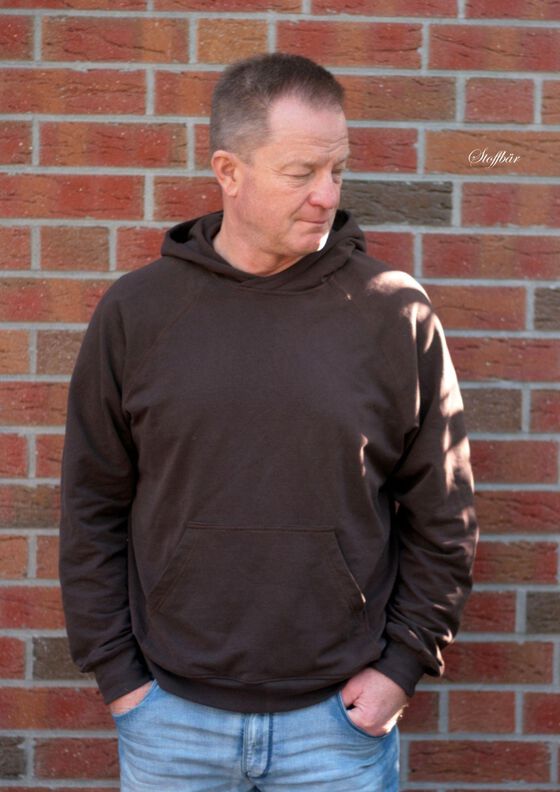 Raglanhoodie Herren –  Schnittmuster Gr. XS-4XL – Denver  image number 10