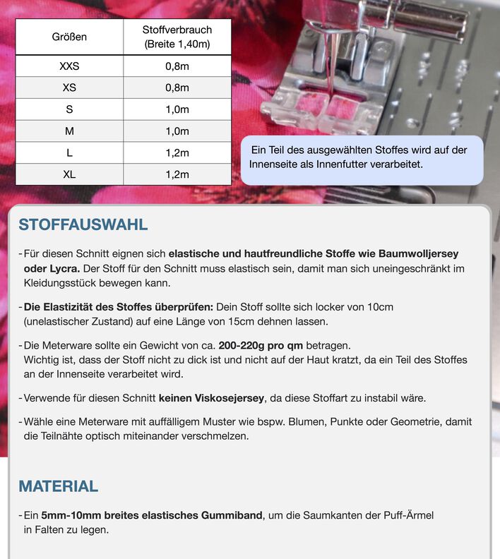 Oberteil #Alice Nähanleitung und Schnittmuster (XXS-XL) image number 9