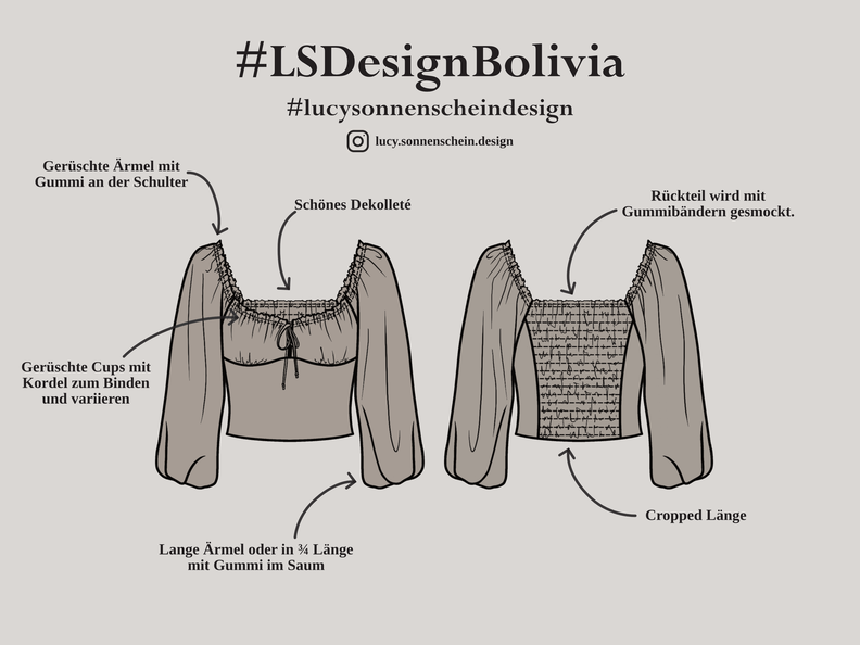 Verspielte Bluse Bolivia - Gr. 32-48 image number 2