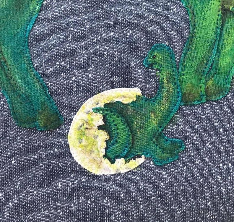 Applikationsvorlage Brachiosaurus Baby im Ei Dino image number 2