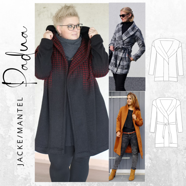 Mantel/Jacke PADUA Gr. XS-XXL Ebook Schnittmuster image number 1