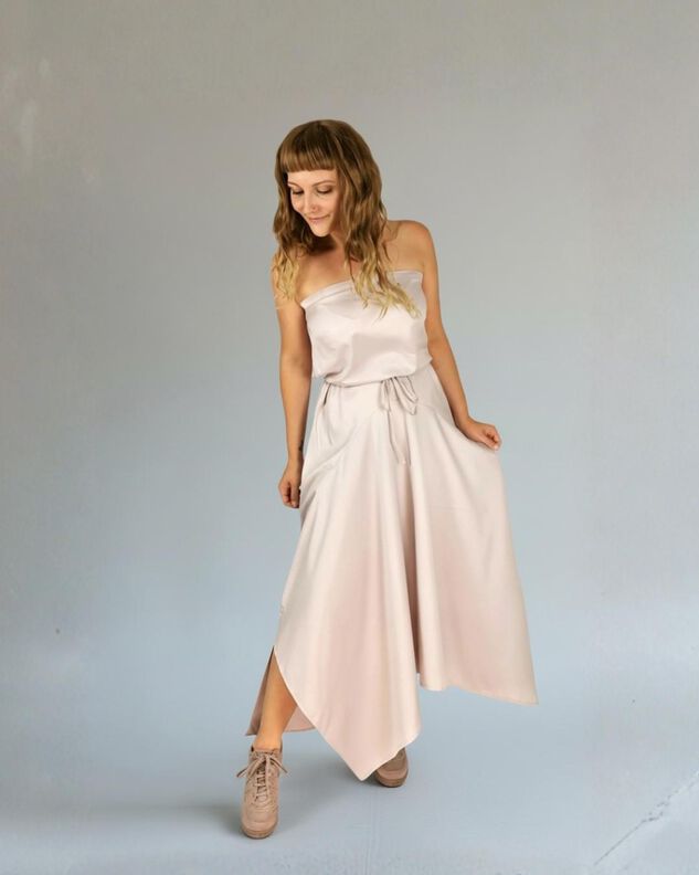 Sommerkleid + Rock, Schnitt m. Ebenen, A4, A0+, Beamer image number 8