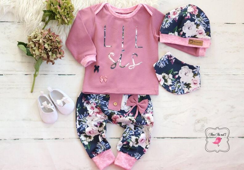 Newborn-Set LOU Hose,Shirt,Tuch,Mütze + Datei image number 4