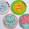 Stickdatei Blumen doodle 4er SET 10x10cm thumbnail number 1