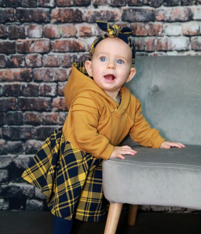 lovely hoodie dress 50-98 Baby & Kids Kleid Drehkleid image number 8