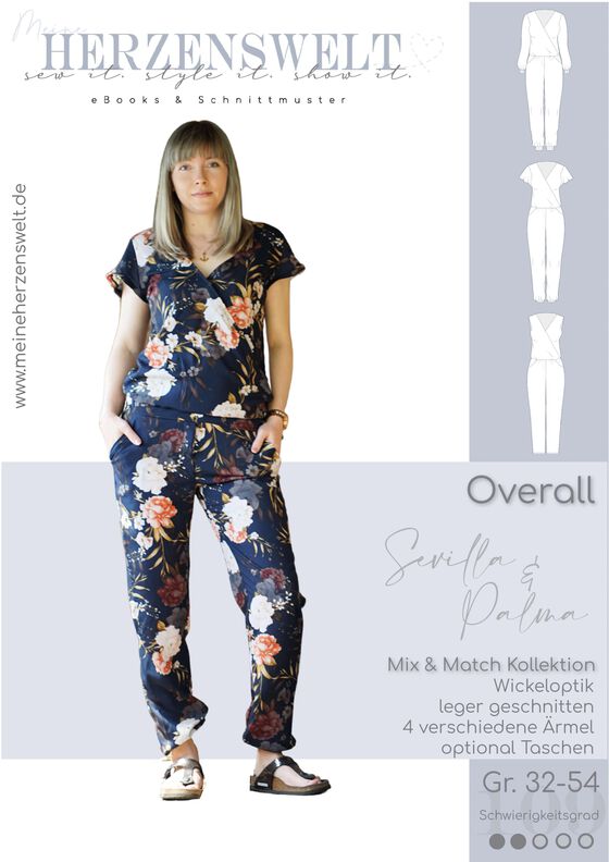 Overall Damen – Schnittmuster Gr. 32-54 – SEVILLA-PALMA #109 image number 3