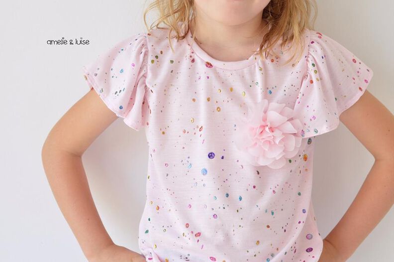 "Fly-Top & Dress Girls" Jersey-Shirt / Schnittmuster image number 3
