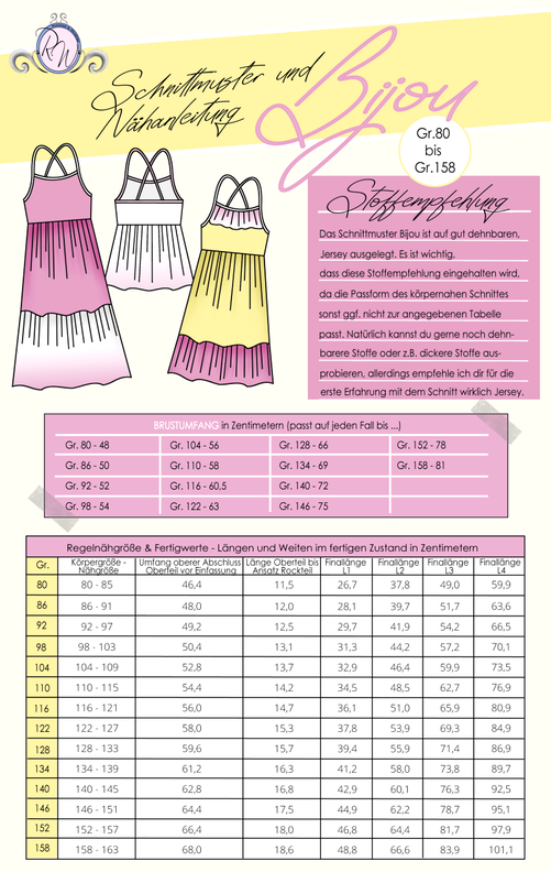 Ebook Bijou Gr. 80 bis 158 Top/Tunika/Kleid image number 2