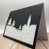 Plotterdatei Weihnachtskarte Schneelandschaft thumbnail number 2