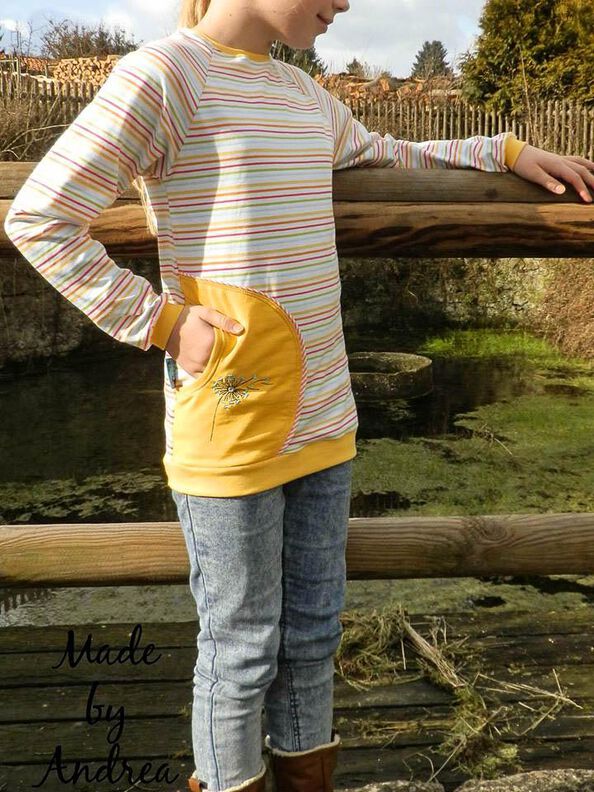 eBook Pilvi - Raglanshirt mit Tasche Größe 98 – 164 image number 6