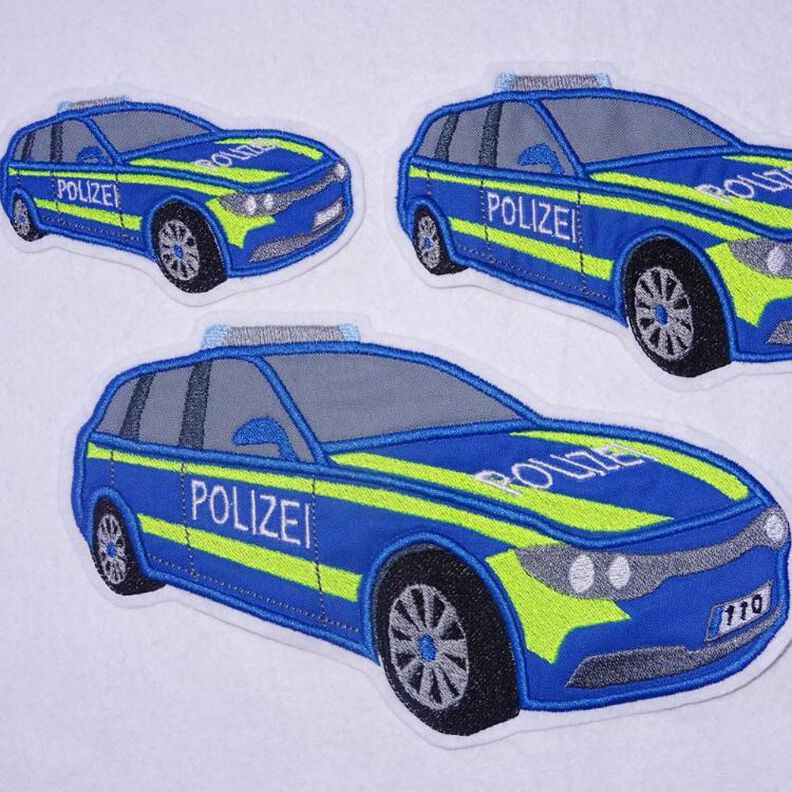 Polizeiauto Stickdatei Polizei image number 1