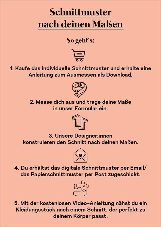 Schnittmuster nach deinen Maßen für einen Rock in Midilänge image number 8