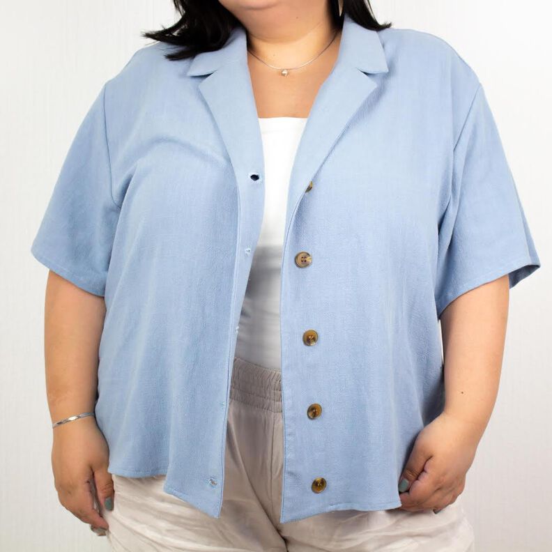 Lockere Bluse mit Reverskragen image number 5