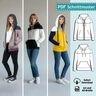 Schnittmuster + Anleitung Hoodie/ Jacke Bonnie Gr. 32&ndash;54 thumbnail number 1