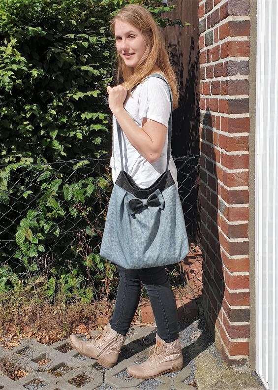 Caro – Shopper, Strand- oder Handtasche, inkl. Schleife image number 2