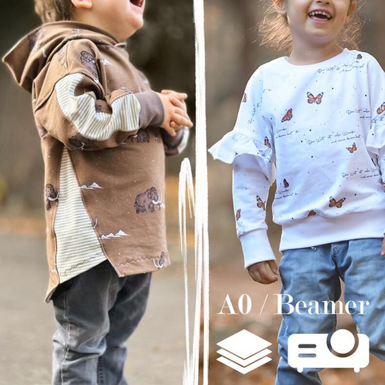 BEAMER / A0 / A4 lovely oversized hoodie 50-104 Pullover image number 1