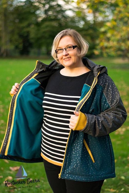 Softshelljacke Damen Schnittmuster Gr. 32-58 -mein PABLO #78 image number 10