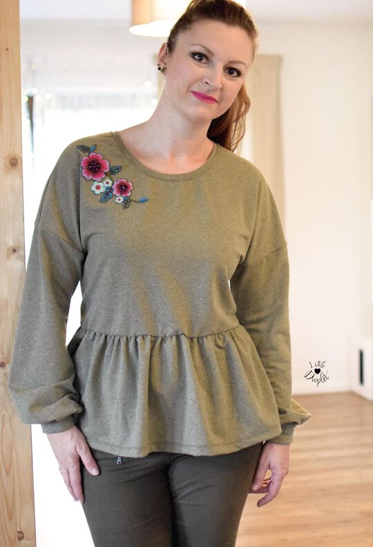 *Ladies Sweater Dress* Sweater, Hoodiekleid, Ballonärmel image number 7