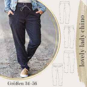 lovely lady chino 34-56 Damenhose Businesshose Joggers