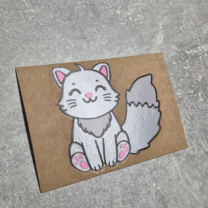 Plotterdatei Katze Weihnachten Mütze SVG PNG DXF image number 4